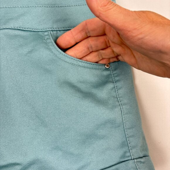 Tinseltown High-Rise Shorts Junior Size 7 Sea Foam Green Stretch Casual - Picture 6 of 13